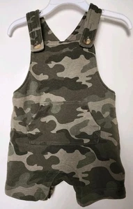 Old Navy Baby Boy Strick Strampler, 3-6M, Grün, Camo, Druckknöpfe an der Innennaht - Bild 1 von 2