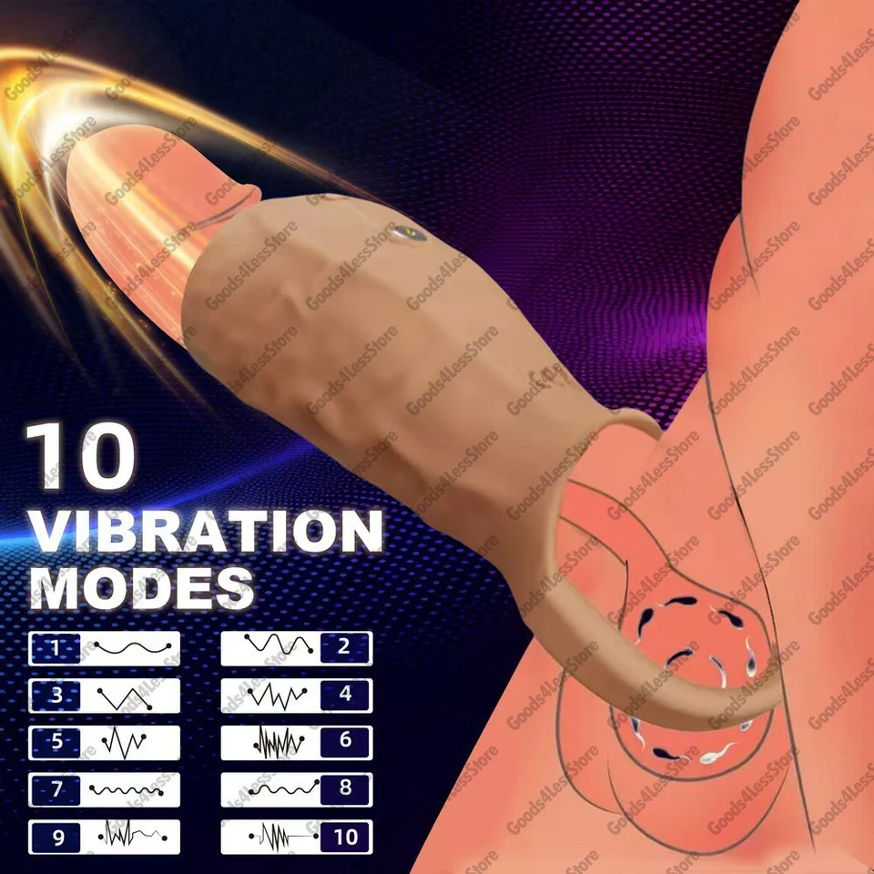 Polla masculina-circunferencia-alargador-potenciador-pene-extensión-extensor-vaina-manga-hombres grandes Foto 1 de 4