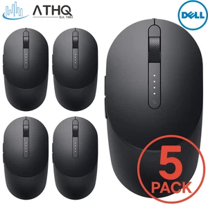 PACK OF 5 Dell MS3220 Pro Wired USB Laser Mouse 3200 DPI Tilt Wheel PC Laptop - Picture 1 of 12