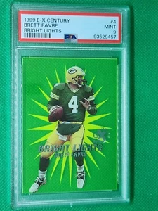 1999 SkyBox E-X Century Bright Lites #4 Brett Favre PSA 9 Green Bay Packers - Picture 1 of 3