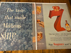 Vintage 1956 Seagram's 7 Make Finer Whiskies Taste Better ad