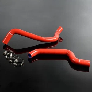 Fit For 91-99 Mitsubishi 3000GT 91-96 Dodge Stealth Red Silicone Radiator Hose - Picture 1 of 12