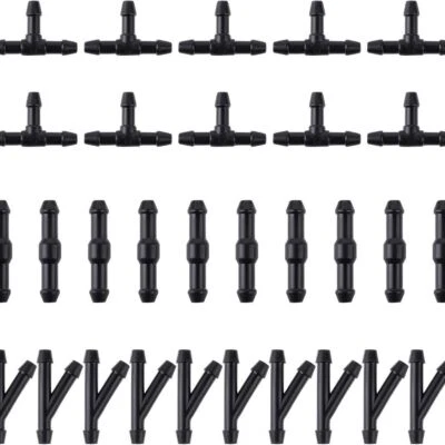 Разъем шланга стеклоочистителей ветрового стекла, 30 шт. 2-полосный + 3-полосный I/T/Y 3 типа водяная мойка - Изображение 1 из 4