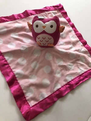 Circo Rosa Satinado Felpa Blanco Lunares Búho Bebé Niña Lovi Manta Lovey SIN ETIQUETAS Foto 1 de 4