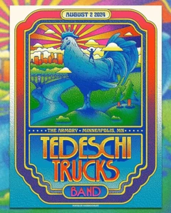 Tedeschi Trucks Band August 2nd 2024 Minneapolis MN Poster - Picture 1 of 6