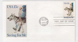 TurtlesTradingPost- Seeing Eye Dogs -1979 FDC #1787- Andrews Cachet - Picture 1 of 2