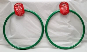 Lot of 2 Westex 10" Round Green Embroidery Plastic Hoops Stitching Cross Stitch - Picture 1 of 4