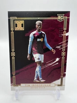 23/24 Panini Impeccable EPL Soccer Tim Iroegbunam RC /10 Aston Villa - Image 1 of 3