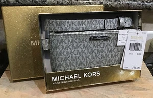 Michael Kors Logo Adjustable Sz L/XL Belt Bag Fanny Pack 29556195CG MSRP $88 NWT - Picture 1 of 5