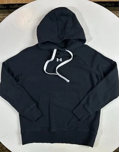 Under Armour Hoodie Women’s Size SMALL Black Fleece Sweatshirt / Sweater S - Picture 1 of 6