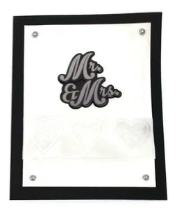 Wedding Greeting Card - MR and MRS - Handmade 5 x 7 SALE - Picture 1 of 2