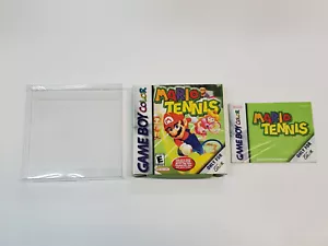 Mario Tennis Authentic Nintendo Game Boy Color Box & Manual *tears - Picture 1 of 22