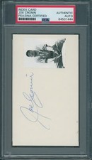 Joe Cronin Signed Index Card PSA/DNA Certified Authentic Auto *1444