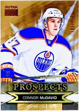 2015-16 FLEER SkyBox Premium Prospects Connor McDavid ROOKIE /499 Oilers #S20 NM