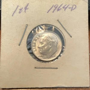 *1 centavo de plata 1964 d, Roosevelt, BONITO BU, consulta la tienda para más - Imagen 1 de 2