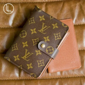 LOUIS VUITTON Monogram Medium Length Organiser w/ Taiga ID Case (Made in France) - Picture 1 of 15