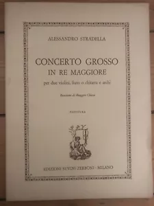 Alessandro Stradella Concerto Grossi for 2 Violins, Lute and Strings full score - Picture 1 of 1