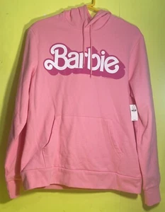 OLD NAVY "BARBIE" Rosa Pullover Sudadera con Capucha Grande Nuevo con Etiquetas - Imagen 1 de 3