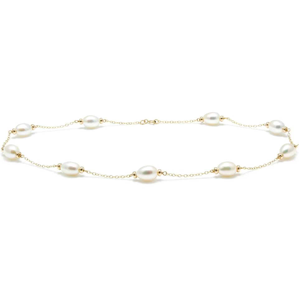 Echte 10-11 mm weiße Flusszuchtperlen 18 Zoll "Mary Berry" Halskette - Bild 1 von 1