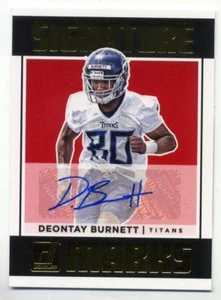 2018 Donruss DEONTAY BURNETT Rookie Card RC AUTO AUTOGRAPH Tennessee Titans SP - Picture 1 of 1