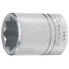 ST-816 Williams Socket, 1 1/2 Inch OAL, SAE, Shallow, 1/2 Inch Drive, 1/2 Inch