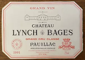 Étiquette Château Lynch Bages 1991 - 75 cl - Bild 1 von 1