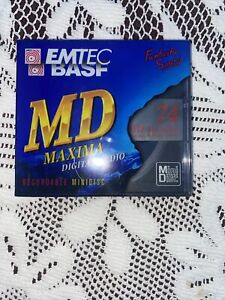 Blank Minidisc BASF EMTEC MAXIMA RECORDABLE 74 - Free Postage