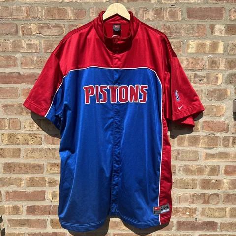 Vintage Nike Men’s 3XL Detroit Pistons Throwback NBA Team Issue Warmup Jacket Cover