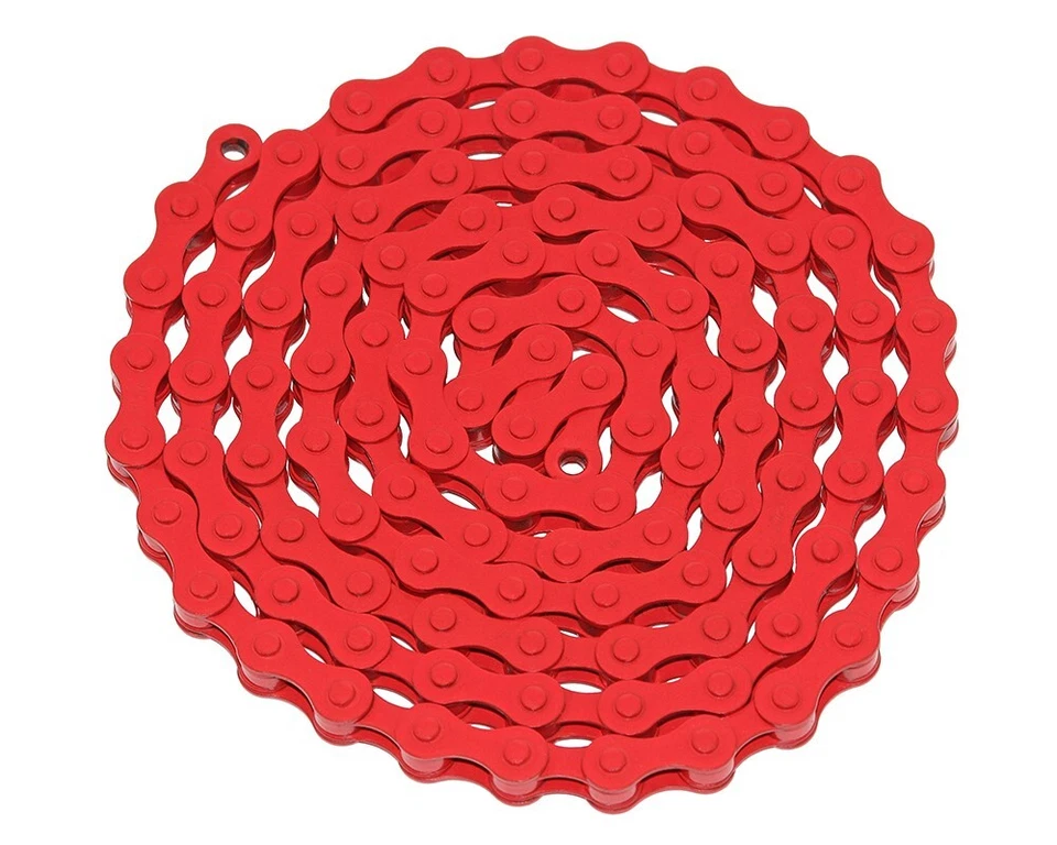 YBN PRO RED BICYCLE SINGLE SPEED CHAIN VINTAGE CRUISER BMX BIKE SCHWINN STYLE - Image 1 of 1