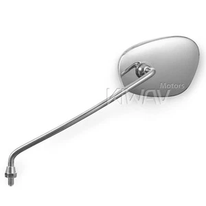 KiWAV Mirror Stainless Square M8 Reverse Thread Left x1 for BMW R27, R50S, R50/2 - Picture 1 of 12