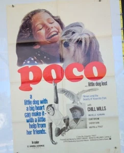 Póster original de la película POCO... LITTLE DOG LOST Chill Wills Michelle Ashburn - Imagen 1 de 1