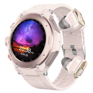 2 in 1 Bluetooth Smart Watch TWS Wireless Earphones 1.28" 9D Touch Screen BT ... - Picture 1 of 3