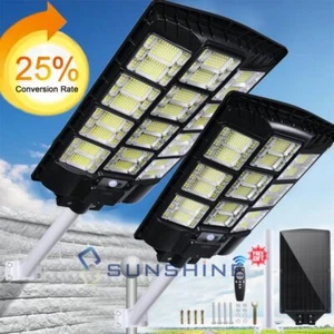 Solar Wall Lights Pathway Motion Sensor 8700W LED Bulb Outdoor Lamp Waterproof - Picture 1 of 146
