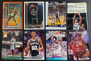DAVID ROBINSON lotto di 8 carte San Antonio Spurs EX/NM - Foto 1 di 2