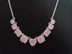 SUPERBE COLLIER ARGENTE "LES NEREIDES" 9 CRISTAUX TAILLES ROSE TENDRE/100% NEUF - Foto 1 di 1
