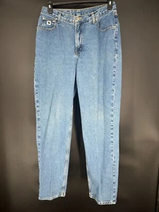 Rockies Damen Medium Wash Mom Jeans High Waist Denim Hose Gr. 13 lang schmal Vintage - Bild 1 von 8