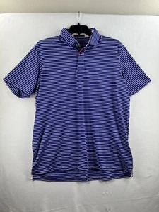Greyson Performance Polo Men’s Extra Large Blue Striped Shirt Short Sleeve Golf - Picture 1 of 12