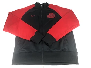 Chaqueta cortavientos Nike Ohio State Buckeyes para hombre grande con cremallera roja gris calentamiento - Imagen 1 de 17