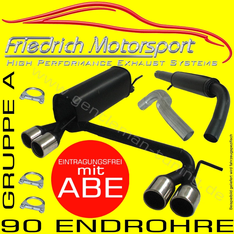 FRIEDRICH MOTORSPORT DUPLEX AUSPUFFANLAGE für BMW 116i 118i 120i 1er E81/E87 - Bild 1 von 1