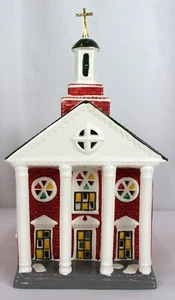 Department 56 The Original Snow Village Colonial Church #51195 Cross w/Box Light - Bild 1 von 10