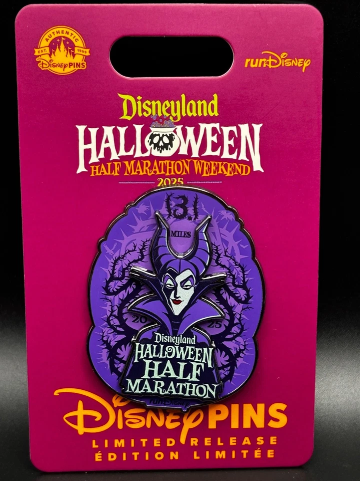 RunDisney Halloween Media Maratón - Prendedor Maléfica -LR Foto 1 de 1