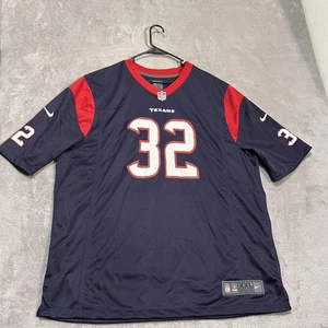 Houston Texans Football Jersey Mens XXL Navy Blue NFL Nike Wallow 32 On Field - Picture 1 of 9
