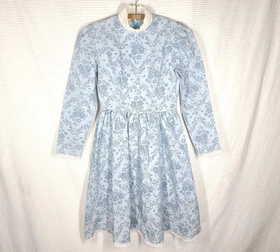 Vtg Jeunes Filles Gunne Sax Kids Dress Size 5 Victorian Lace Trim Dress Up Girls - Image 1 of 4