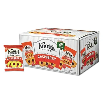 Knott's Berry Farm 59636 Paquete de 2 OZ Galletas de Pan Corto - Frambuesa (36/CT) Nuevo Foto 1 de 4