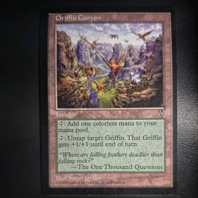 Griffin Canyon - Visions - NM - MTG Magic The Gathering - Image 1 of 4