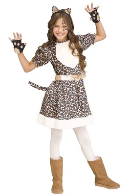 Brand New Rose Gold Leopard Cat Child Costume - Image 1 of 2