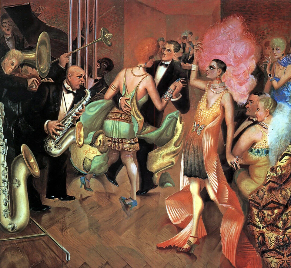 OTTO DIX METROPOLIS DETAIL GICLEE PRINT FINE CANVAS - Image 1 of 1