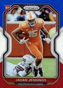 Panini Prizm Football Rookies 2020 #304: Jauan Jennings Rosso Bianco e Blu 49ers - Foto 1 di 2