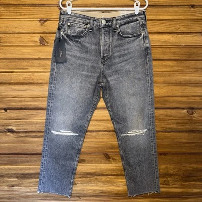 Rag & Bone Maya High Rise Ankle Slim Pants Womens Size 29 Black Grey NEW $255 - Image 1 of 4