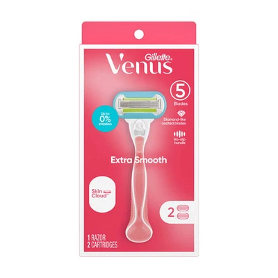 PROCTER & GAMBLE HEALTH CARE Gillette Venus Women's Razor Blades Refill Cartridges Embrace Smooth Green 2 ct